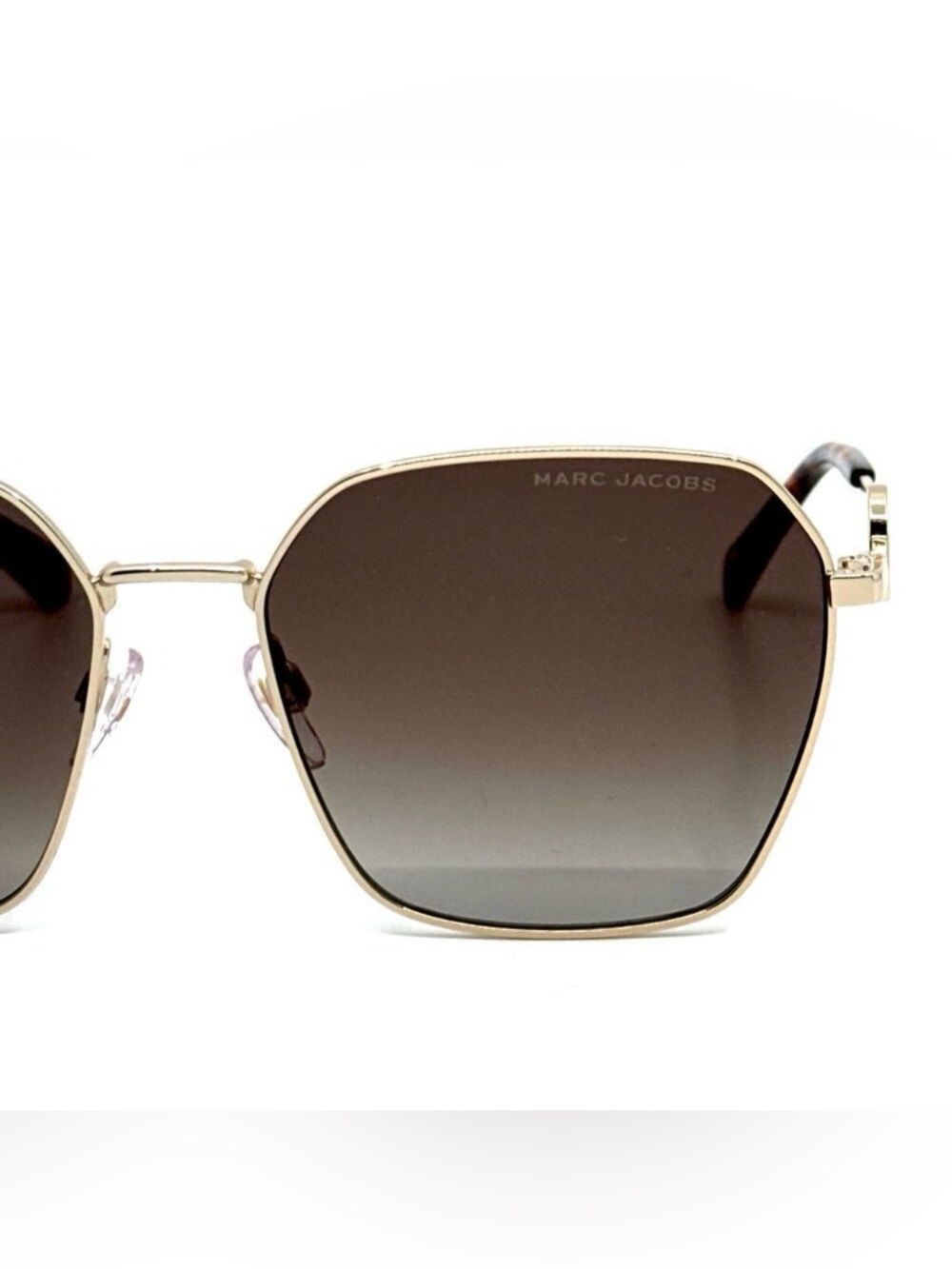 MARC JACOBS Sunglasses 729/S 06JHA Gold w/ Havana full rim square brown Gradient - Picture 13 of 15